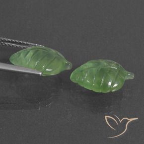Pedras preciosas de Prehnite Verde amarelado natural de 8.55 ct, Chique, Translúcido