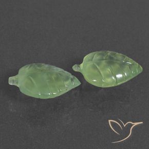 Pedras preciosas de Prehnite Pêra Pêra Verde natural de 10.56 ct, Chique, Translúcido