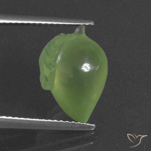 6.17ct Natural verde pêra Prehnite, Chique, Translúcido