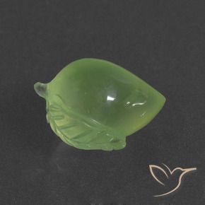 Prehnite verde pêra Natural 6.17ct, Chique, Translúcido