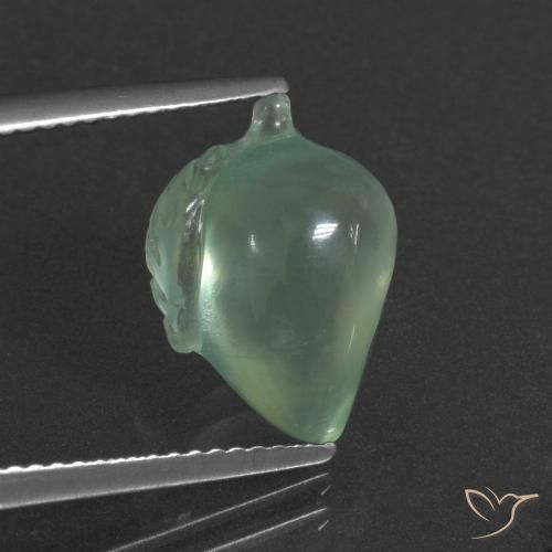 5.05ct Natural Luz verde Prehnite, Chique, Translúcido