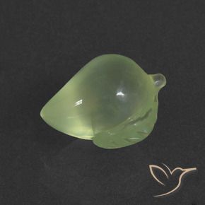 Prehnite Verde médio Natural 6.02ct, Chique, Translúcido