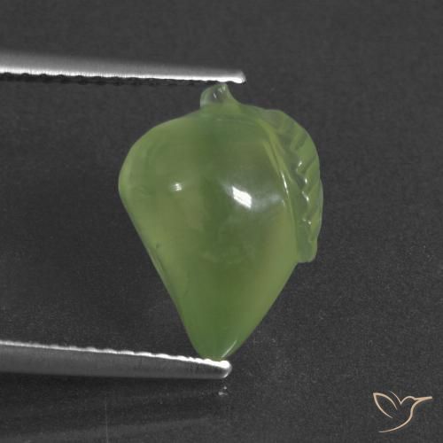 6.02ct Natural verde quente Prehnite, Chique, Translúcido