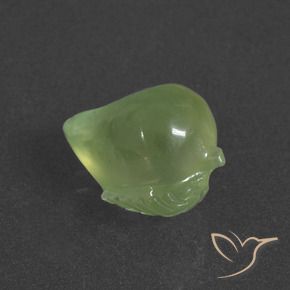 Prehnite verde quente Natural 6.02ct, Chique, Translúcido