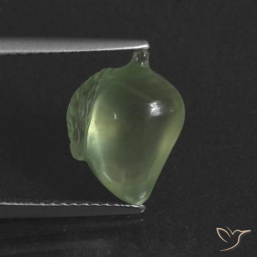 4.68ct Natural Verde amarelado claro Prehnite, Chique, Translúcido