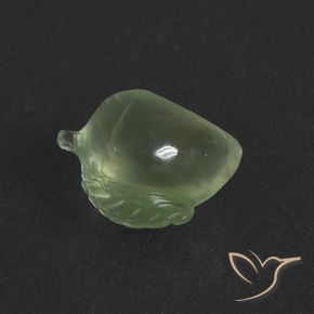 Prehnite Verde amarelado claro Natural 4.68ct, Chique, Translúcido