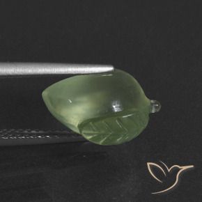 Prehnite Verde amarelado claro Natural 4.68ct, Chique, Translúcido