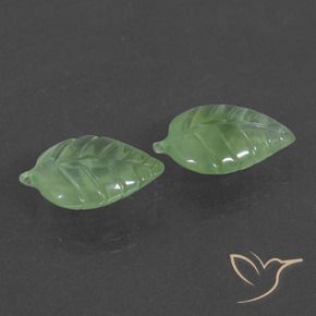 Pedras preciosas de Prehnite Verde médio natural de 11.57 ct, Chique, Translúcido