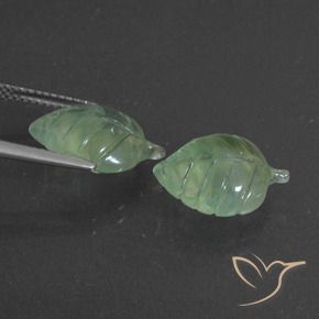 Pedras preciosas de Prehnite Verde Pêra Claro natural de 10.15 ct, Chique, Translúcido