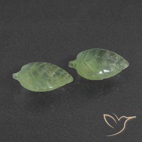 Pedras preciosas de Prehnite Verde médio natural de 14.77 ct, Chique, Translúcido