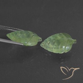 Pedras preciosas de Prehnite Verde médio natural de 14.77 ct, Chique, Translúcido