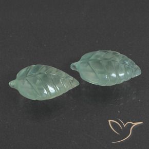 Pedras preciosas de Prehnite Verde Frio natural de 13.88 ct, Chique, Translúcido