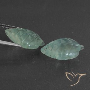 Pedras preciosas de Prehnite Verde Frio natural de 13.88 ct, Chique, Translúcido