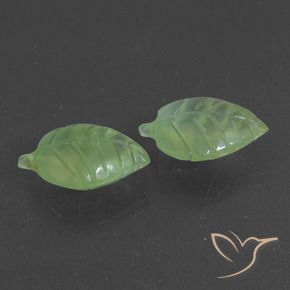Pedras preciosas de Prehnite Verde médio natural de 12.85 ct, Chique, Translúcido