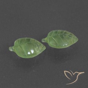 Pedras preciosas de Prehnite Verde médio natural de 7.88 ct, Chique, Translúcido