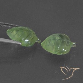 Pedras preciosas de Prehnite Verde médio natural de 7.88 ct, Chique, Translúcido