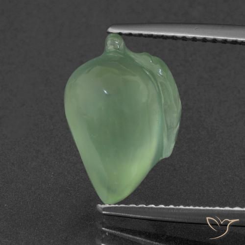 6.51ct Natural Verde amarelado Prehnite, Chique, Translúcido