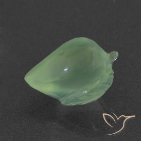Prehnite Verde amarelado Natural 6.51ct, Chique, Translúcido
