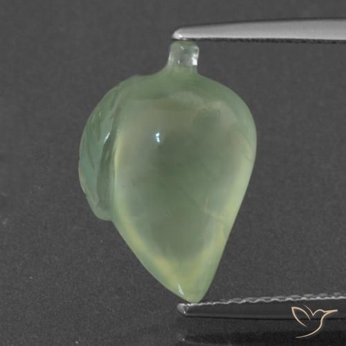6.75ct Natural Verde médio Prehnite, Chique, Translúcido