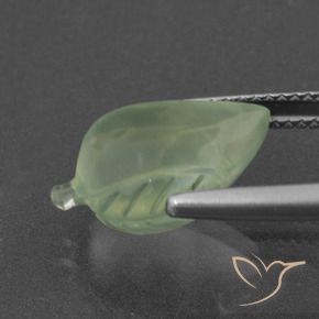 Prehnite Verde médio Natural 6.75ct, Chique, Translúcido