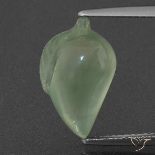 7.18ct Natural Verde Pêra Claro Prehnite, Chique, Translúcido