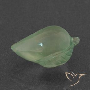 Prehnite Verde Pêra Claro Natural 7.18ct, Chique, Translúcido