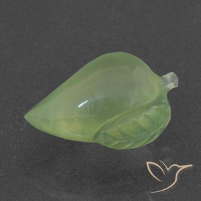 Prehnite Verde médio Natural 8.47ct, Chique, Translúcido