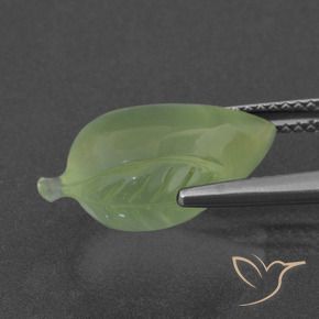 Prehnite Verde médio Natural 8.47ct, Chique, Translúcido