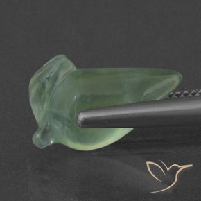 Prehnite Luz verde Natural 6.37ct, Chique, Translúcido