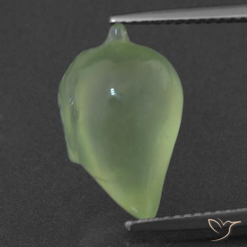 7.94ct Natural Pêra Pêra Verde Prehnite, Chique, Translúcido, Photo A