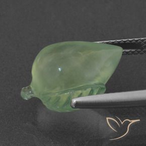 Prehnite Verde Limão Pálido Natural 8.08ct, Chique, Translúcido