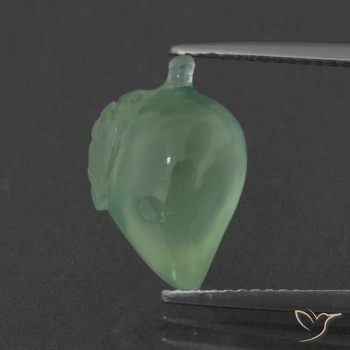 6.25ct Natural Luz verde Prehnite, Chique, Translúcido