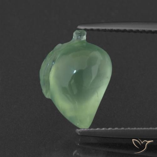 6.16ct Natural Verde Menta Claro Prehnite, Chique, Translúcido