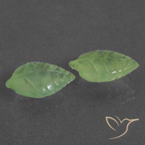Pedras preciosas de Prehnite Verde limão natural de 10.60 ct, Chique, Translúcido