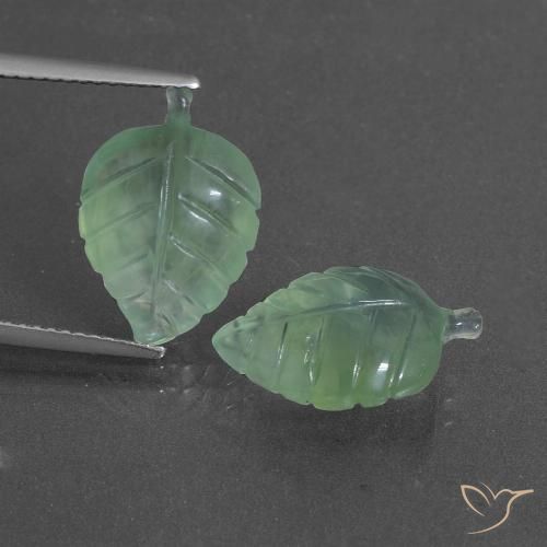 10.12ctw Natural Luz verde Prehnite, Chique, Translúcido