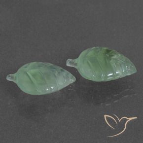 Pedras preciosas de Prehnite Luz verde natural de 10.12 ct, Chique, Translúcido