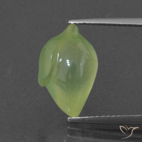 7.16ct Natural Verde limão Prehnite, Chique, Translúcido