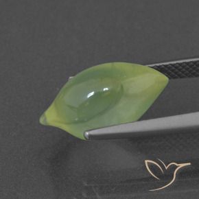 Prehnite Verde limão Natural 7.16ct, Chique, Translúcido