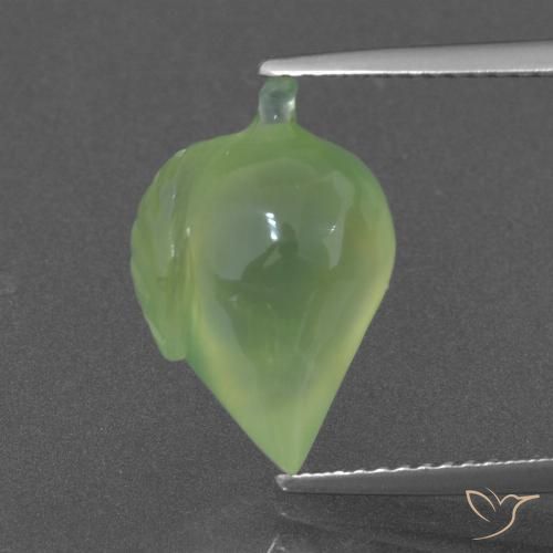 6.62ct Natural Pêra Pêra Verde Prehnite, Chique, Translúcido