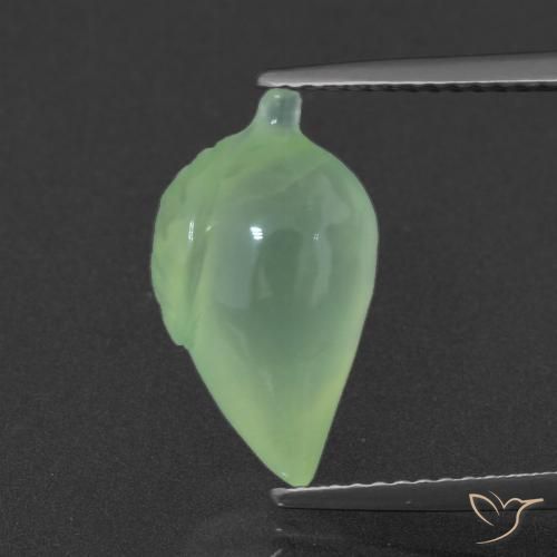 5.55ct Natural Verde médio Prehnite, Chique, Translúcido