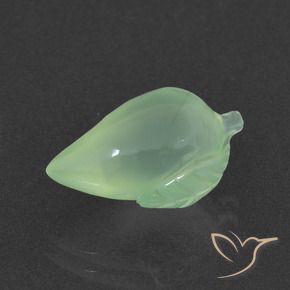 Prehnite Verde médio Natural 5.55ct, Chique, Translúcido