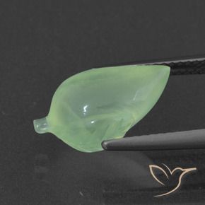 Prehnite Verde médio Natural 5.55ct, Chique, Translúcido