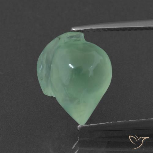 6.68ct Natural Luz verde Prehnite, Chique, Translúcido