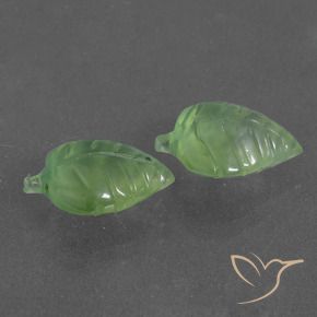 Pedras preciosas de Prehnite Verde limão natural de 7.42 ct, Chique, Translúcido