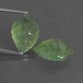 Pedras preciosas de Prehnite Verde natural de  ct, Forma extravagante, Translúcido