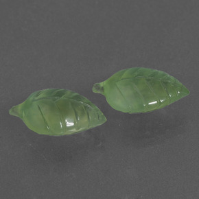 Pedras preciosas de Prehnite Verde natural de  ct, Forma extravagante, Translúcido