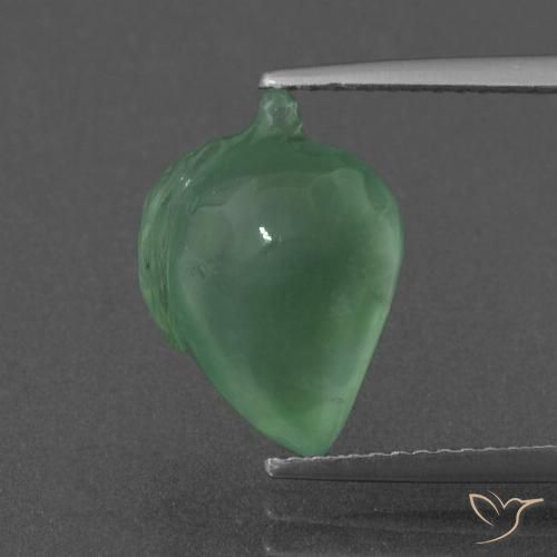 6.76ct Natural Verde Frio Prehnite, Chique, Translúcido