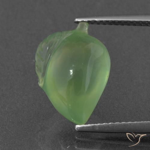 7.00ct Natural Verde médio Prehnite, Chique, Translúcido