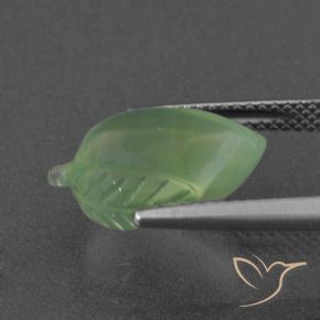Prehnite Verde médio Natural 7.00ct, Chique, Translúcido