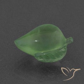 Prehnite Verde médio Natural 6.40ct, Chique, Translúcido